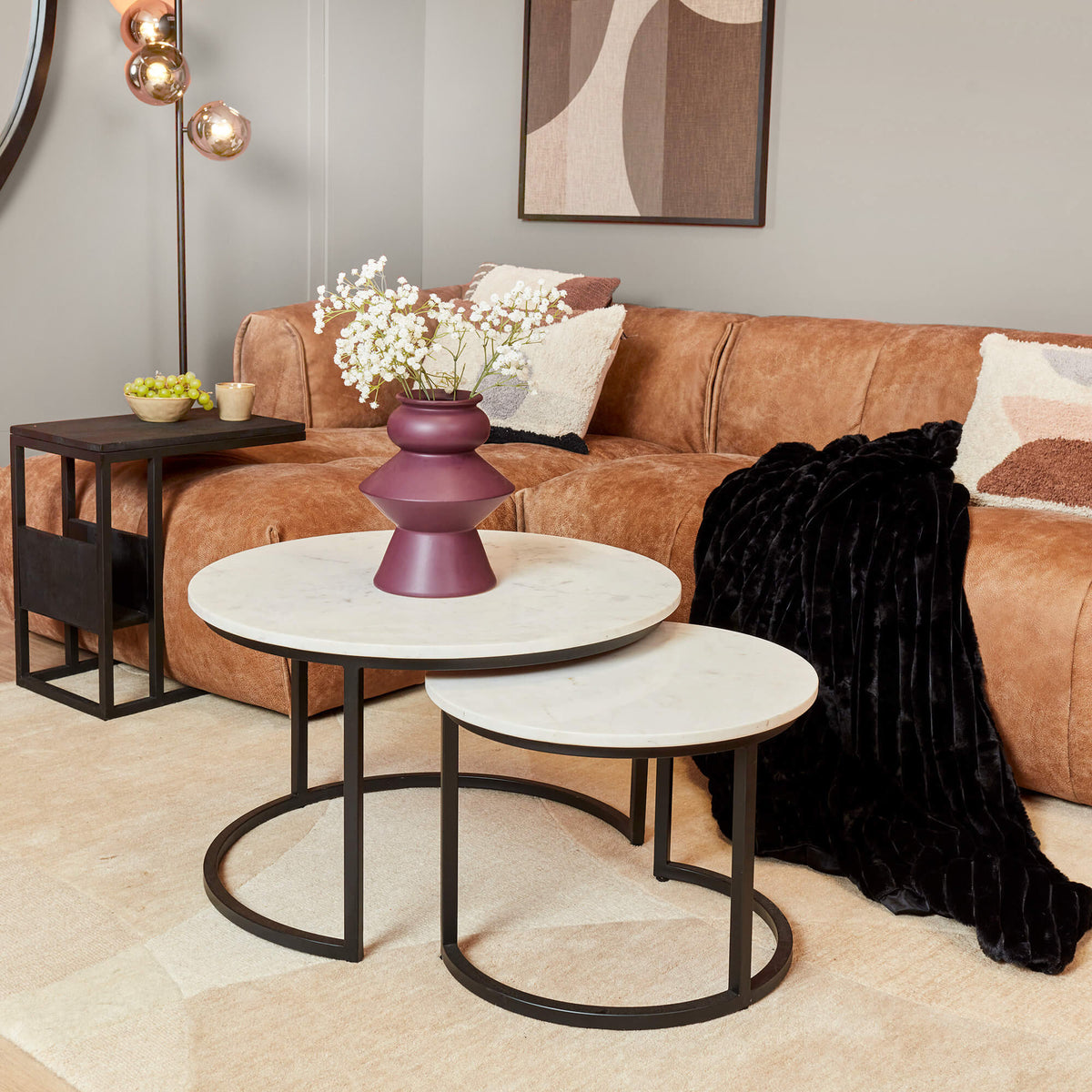 Salontafel Nova | Set van 2 | Rond — Algemene Sfeerfoto