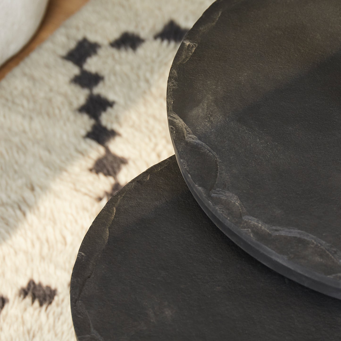 Salontafel Set Ora | Zwart Kadappa Stone