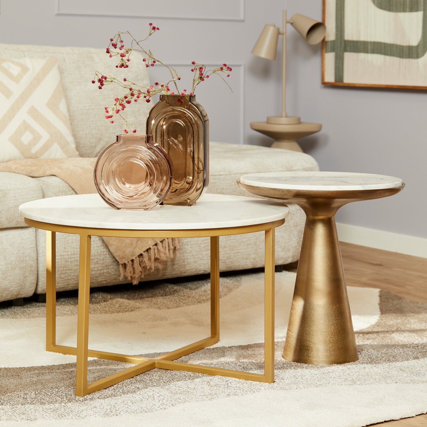 Salontafel Ryan | Wit Marmer | Magazijn leegverkoop