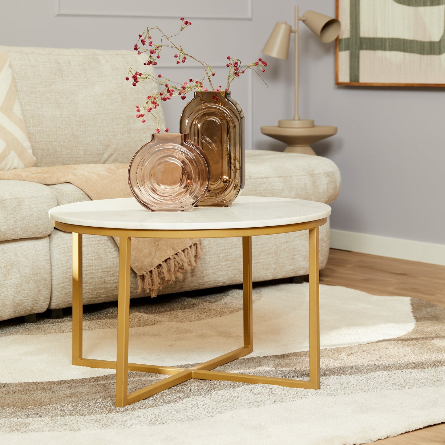 Salontafel Ryan | Wit Marmer | Magazijn leegverkoop