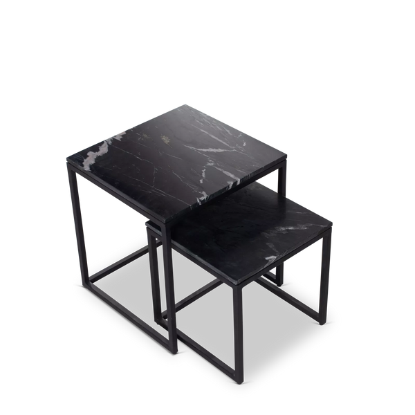 Salontafel Daan | Set Van 2 | Zwart Marmer