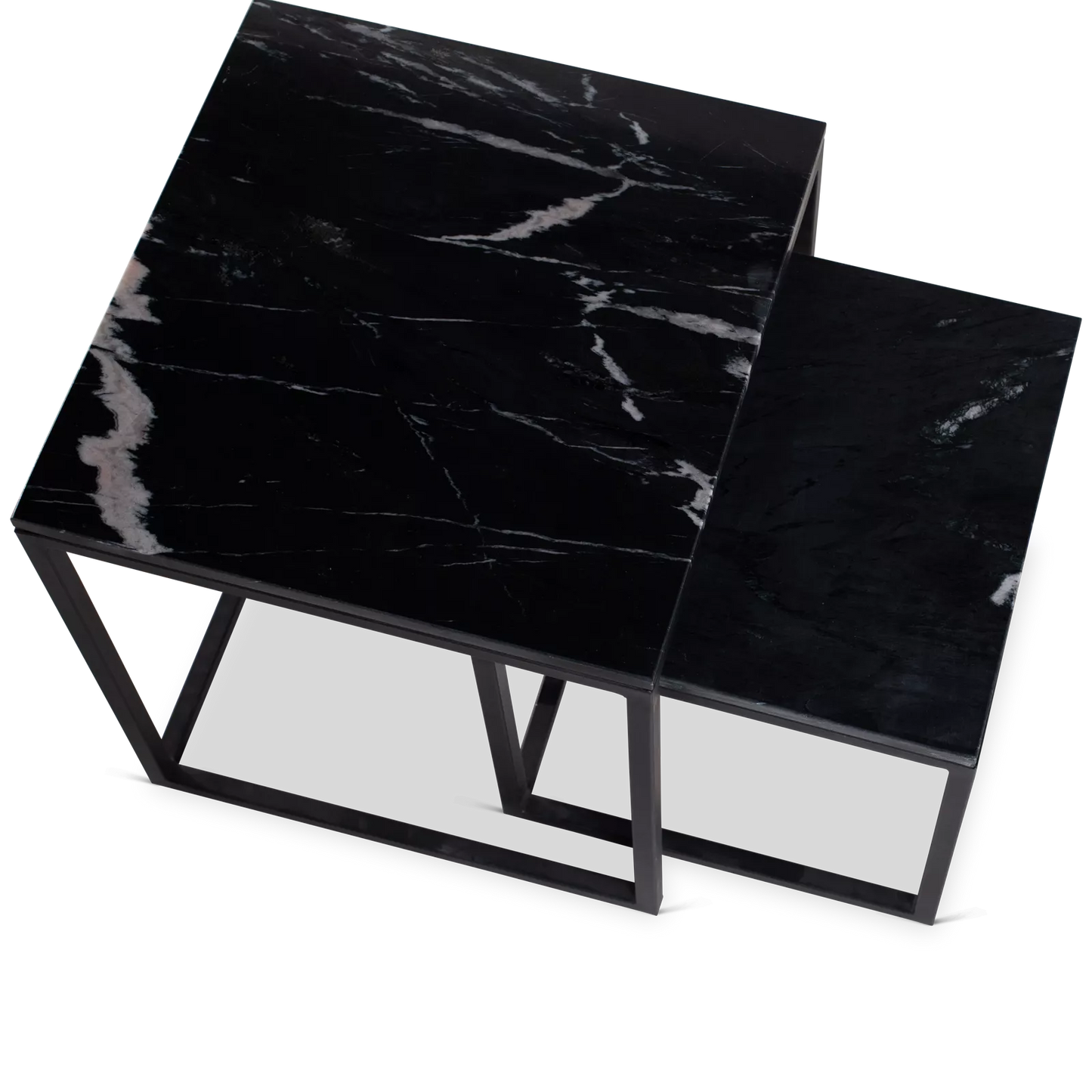 Salontafel Daan | Set Van 2 | Zwart Marmer