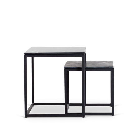 Salontafel Daan | Set Van 2 | Zwart Marmer