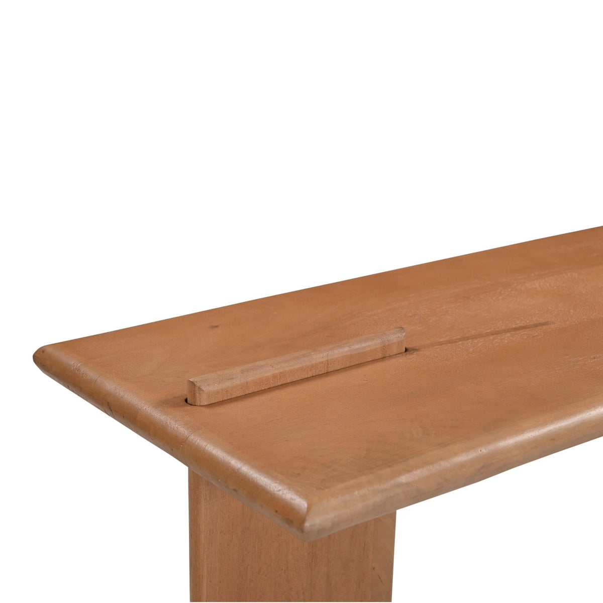Tv meubel Lina naturel mangohout, detail van het materiaal