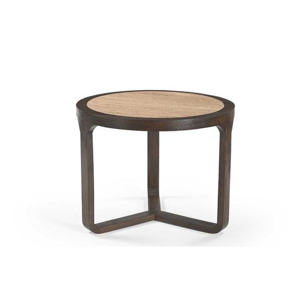 Bijzettafel Morris | Bruin Travertin