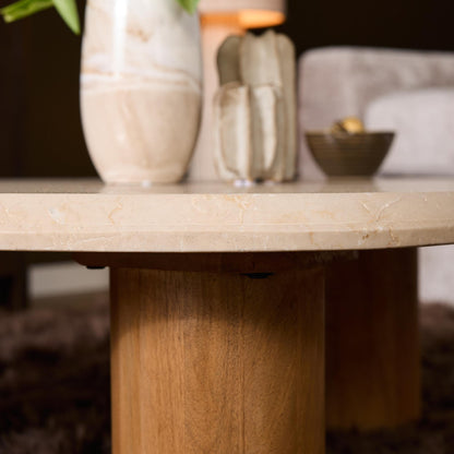 Salontafel Nuvé | Naturel Botticino marmer