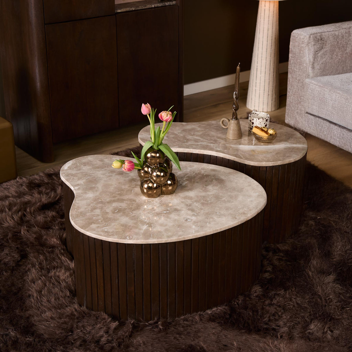 Salontafel Nomi, vooraanzicht in een interieur