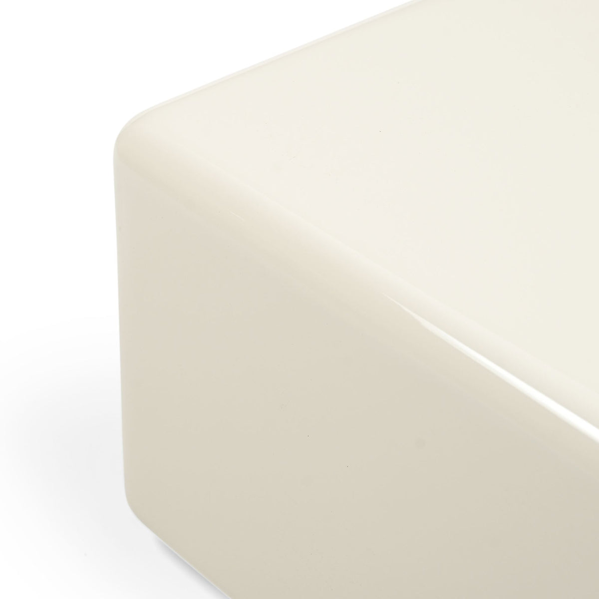 Salontafel Elias wit mdf 60 cm, detail van het materiaal