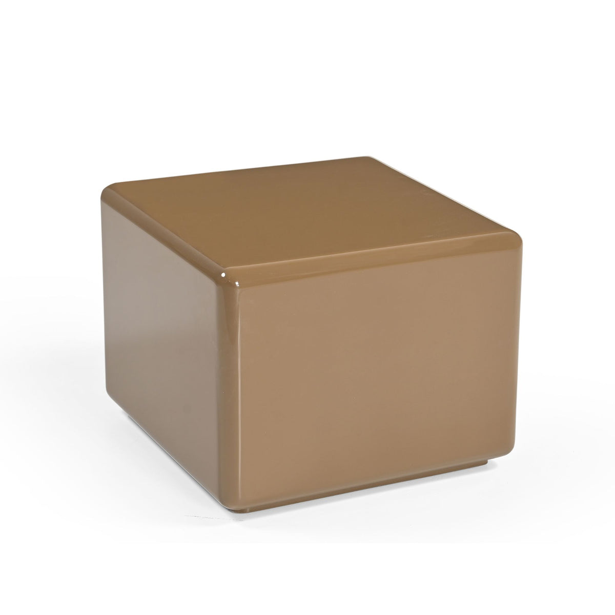 Salontafel Elias bruin mdf 40 cm, vooraanzicht op witte achtergrond