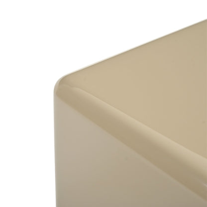 Salontafel Elias beige mdf 30 cm, detail van het materiaal