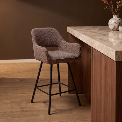 Barkruk Sophie bruin in een interieur