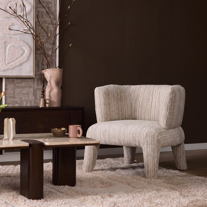 Fauteuil Eva naturel in een interieur