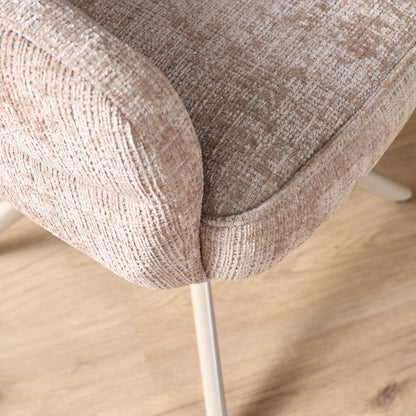 Eetkamerstoel Bella | Beige Cremona | Onderstel Sand