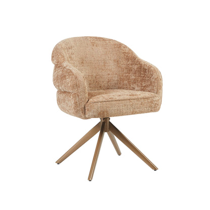 Eetkamerstoel Bella | Cinnamon Cremona | Onderstel Brons