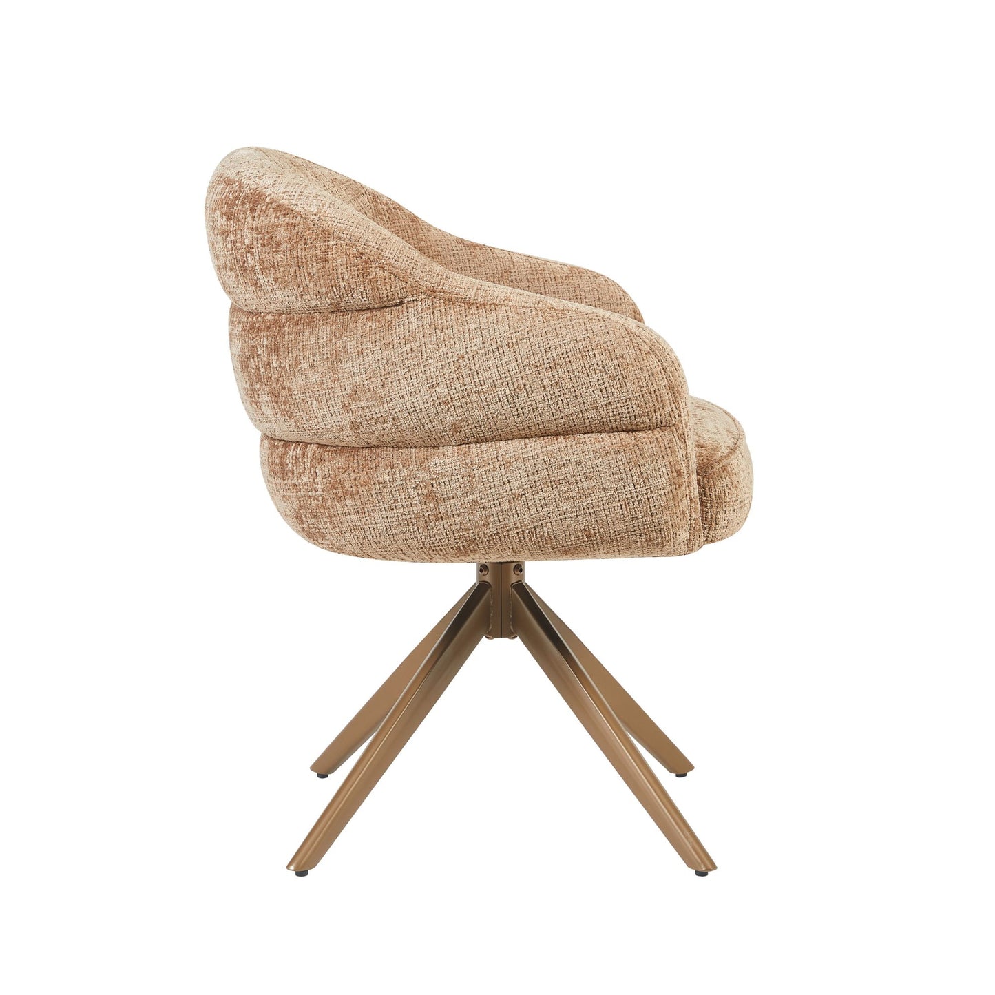 Eetkamerstoel Bella | Cinnamon Cremona | Onderstel Brons