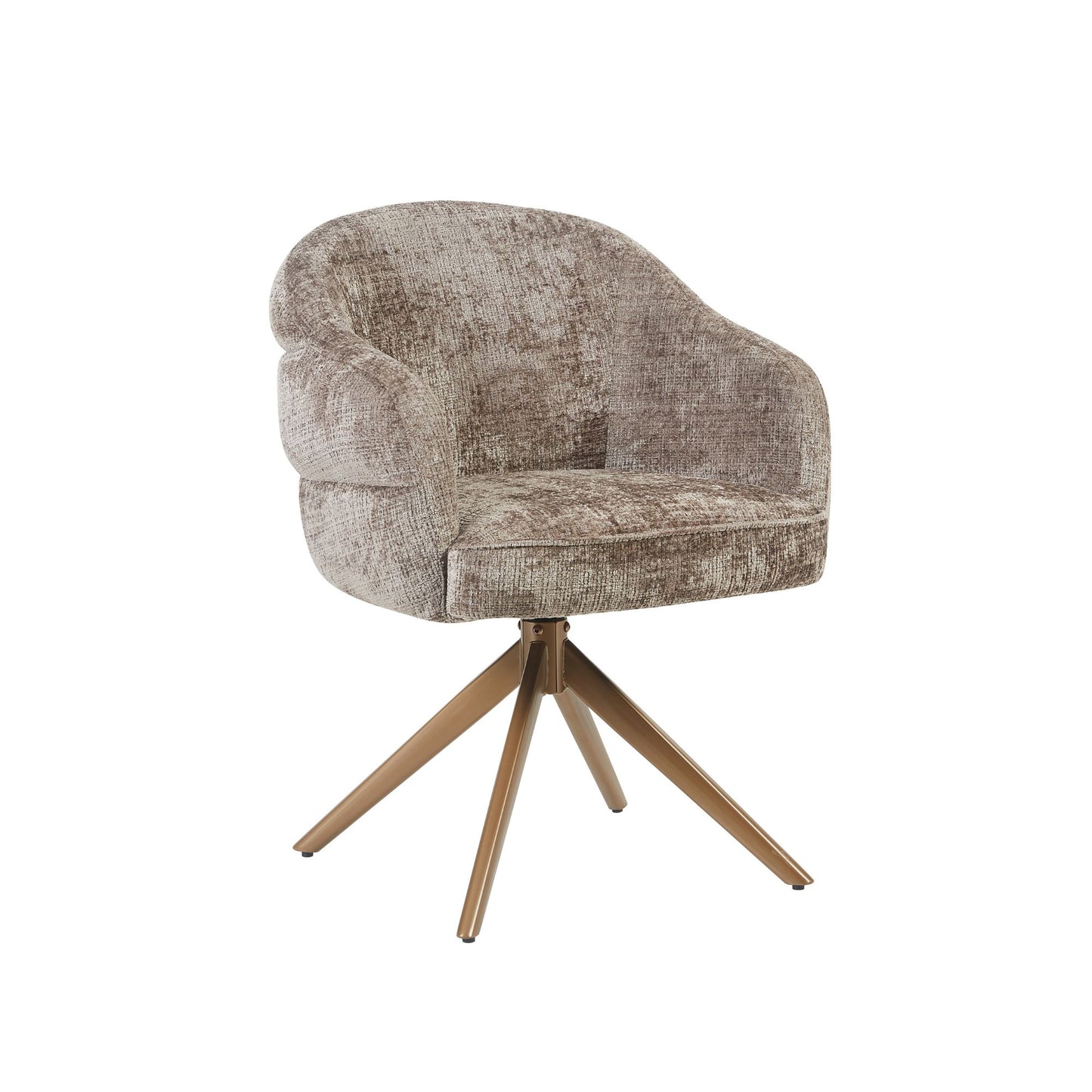 Eetkamerstoel Bella | Clay Cremona | Onderstel Brons