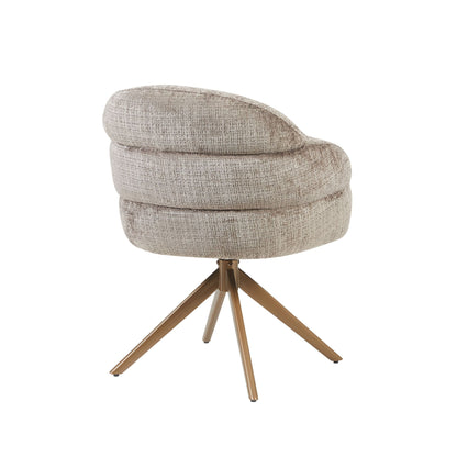 Eetkamerstoel Bella | Clay Cremona | Onderstel Brons