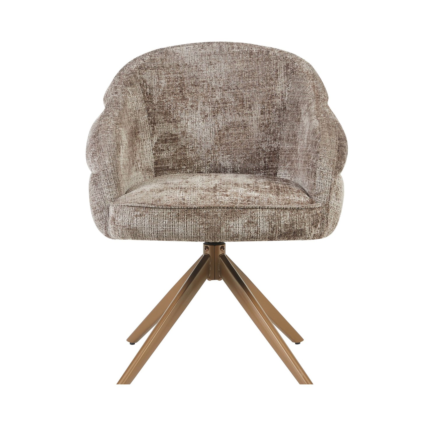 Eetkamerstoel Bella | Clay Cremona | Onderstel Brons