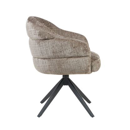 Eetkamerstoel Bella | Clay Cremona | Onderstel Black