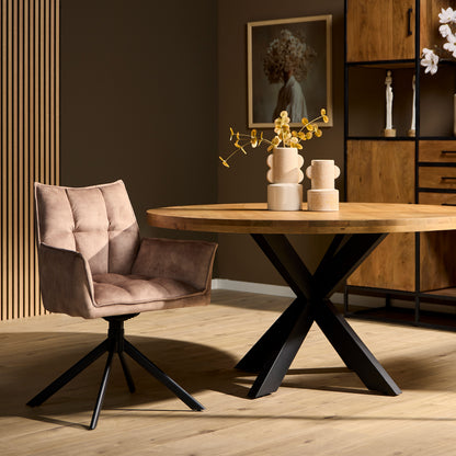 Eetkamerstoel Dinant beige in een interieur