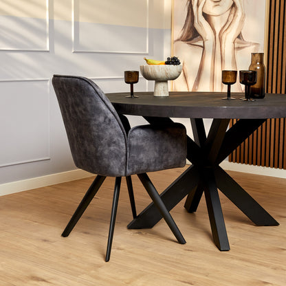 Eetkamerstoel Nova | Velvet | Magazijn leegverkoop