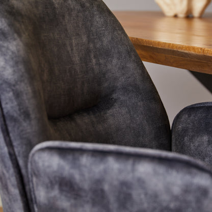 Eetkamerstoel Nova | Antraciet Velvet