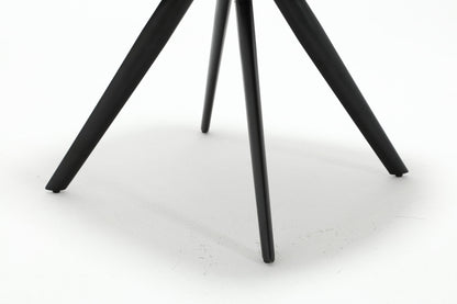 Eetkamerstoel Nova antraciet velvet, detail van het materiaal