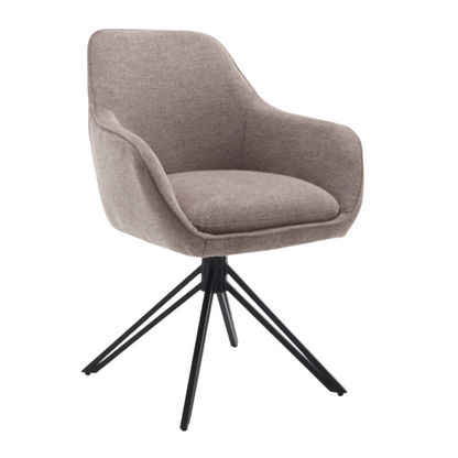 Eetkamerstoel Jens | Bruin Stof