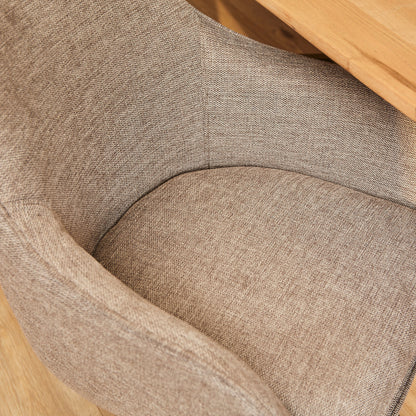 Eetkamerstoel Jens | Bruin Stof