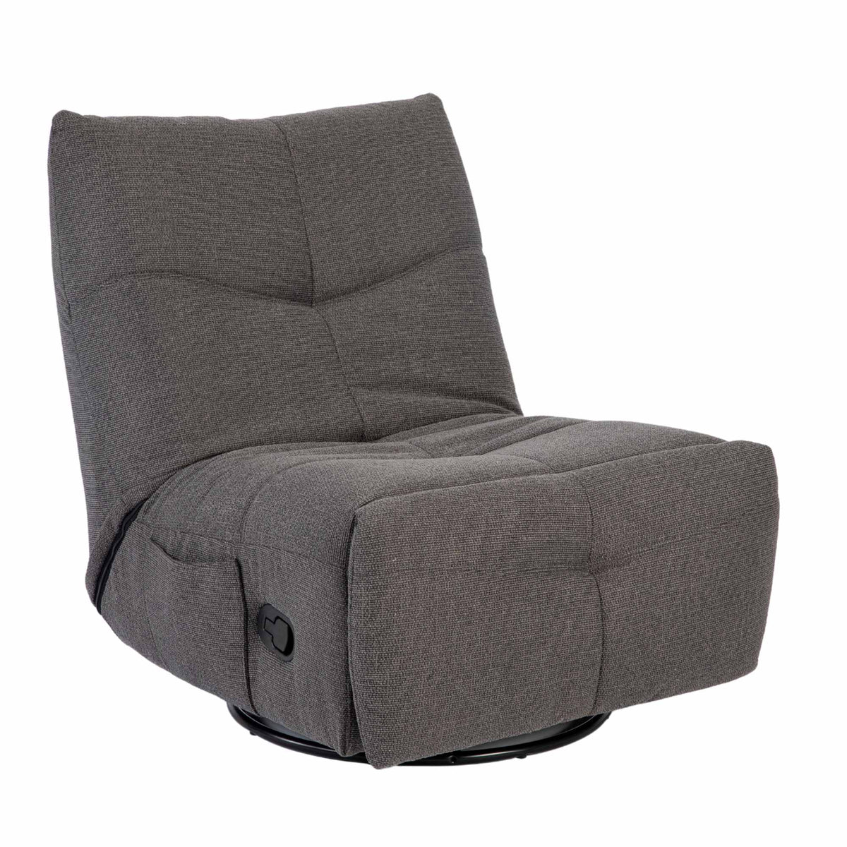Relaxfauteuil Lazy | Grijs Stof — Vooraanzicht - witfoto