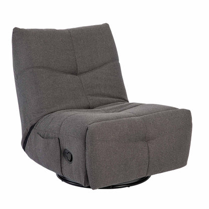 Relaxfauteuil Lazy | Grijs Stof — Vooraanzicht - witfoto