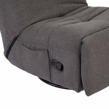 Relaxfauteuil Lazy | Grijs Stof — Detail