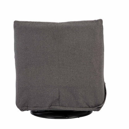 Relaxfauteuil Lazy | Grijs Stof — Achteraanzicht - witfoto