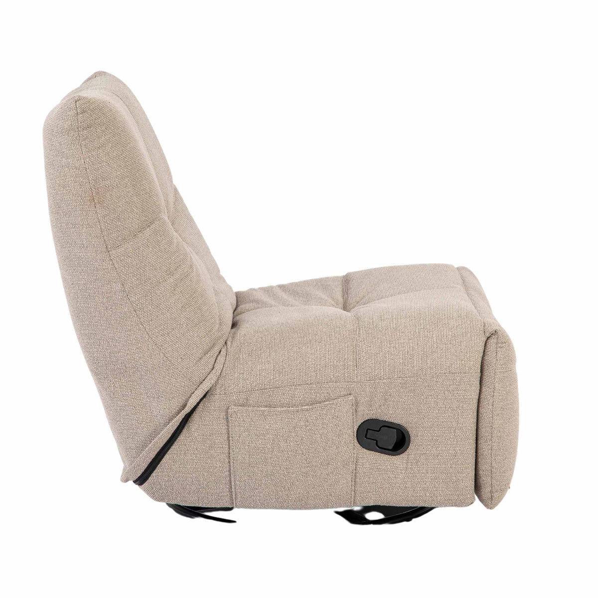 Relaxfauteuil Lazy | Taupe Stof