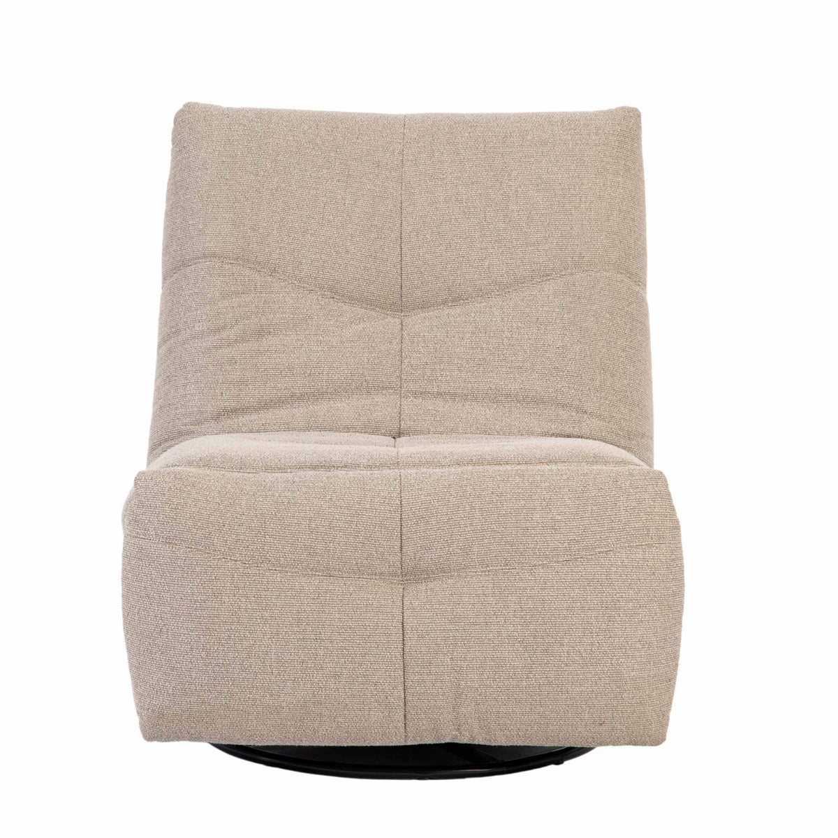 Relaxfauteuil Lazy | Taupe Stof — Vooraanzicht - witfoto