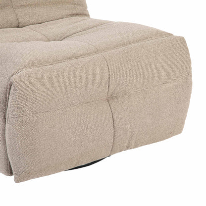 Relaxfauteuil Lazy | Taupe Stof