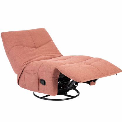 Relaxfauteuil Lazy | Roze Stof — Vooraanzicht - witfoto