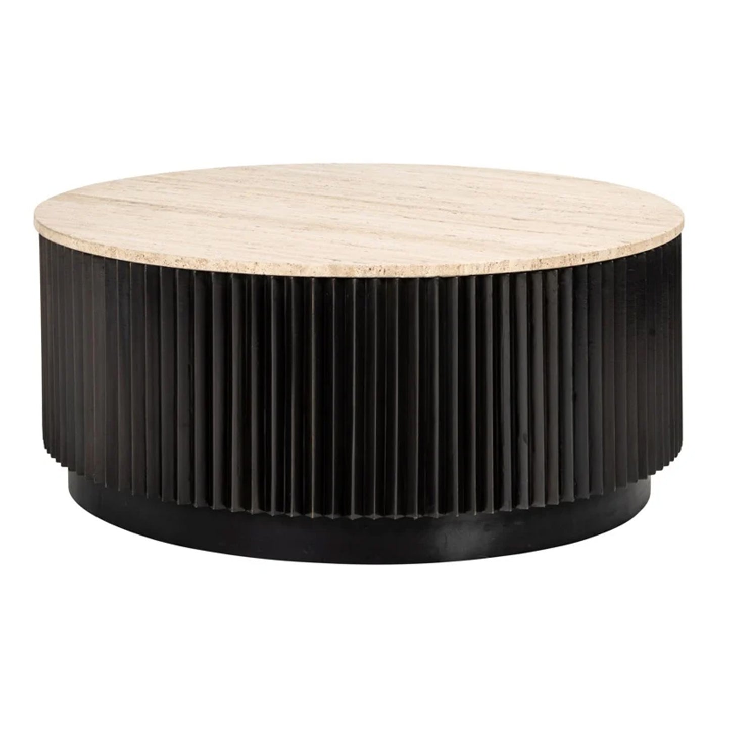 Salontafel Hampton | 90Ø | Travertin