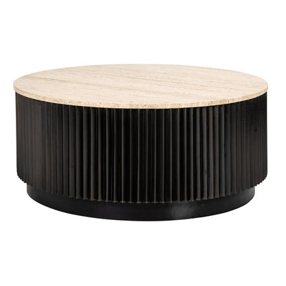 Salontafel Hampton | 90Ø | Travertin