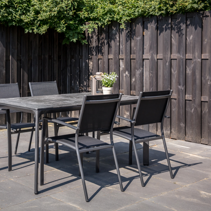 Stapelbare Tuinstoel Prego | Zwart