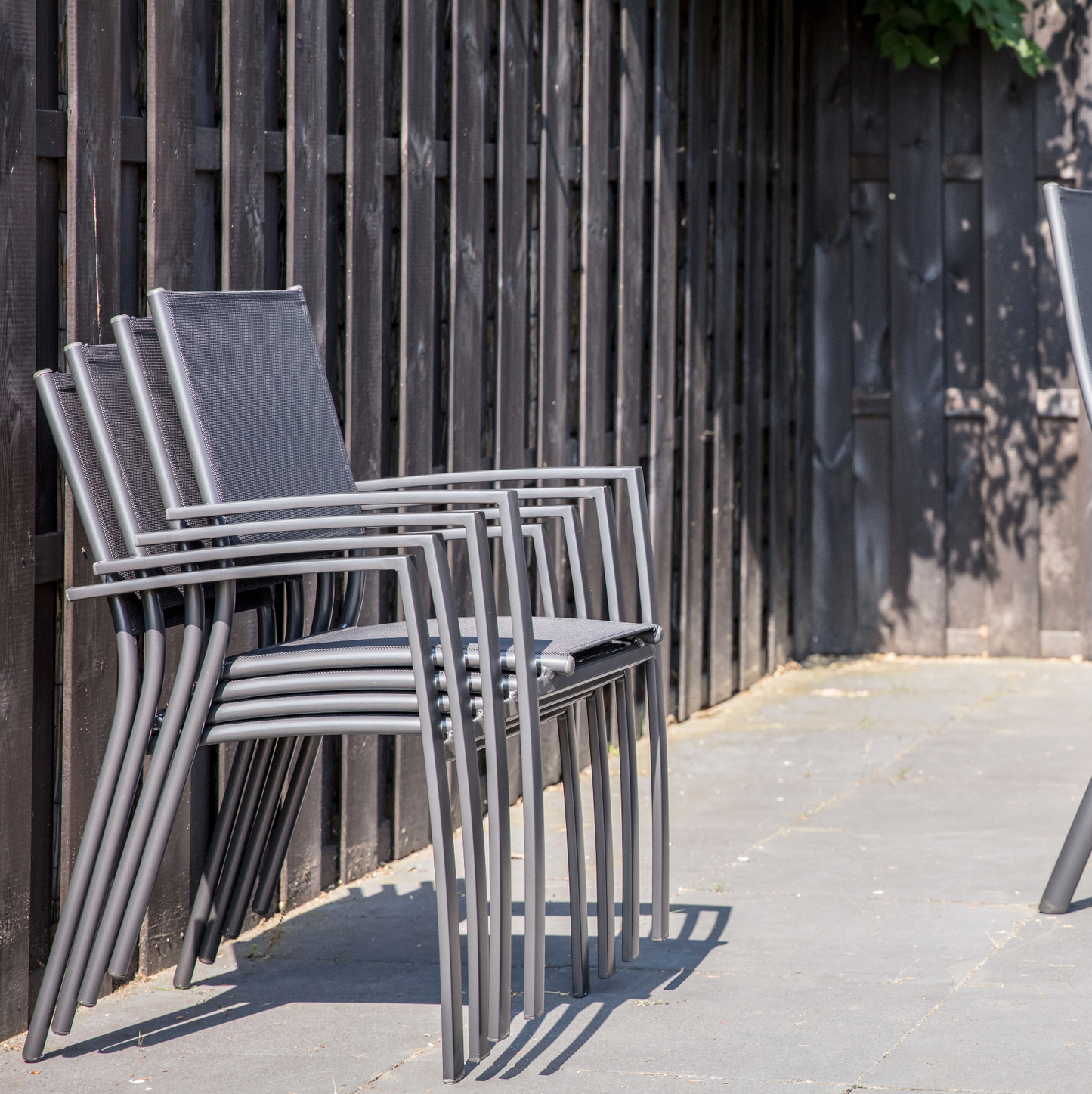 Stapelbare Tuinstoel Prego | Zwart