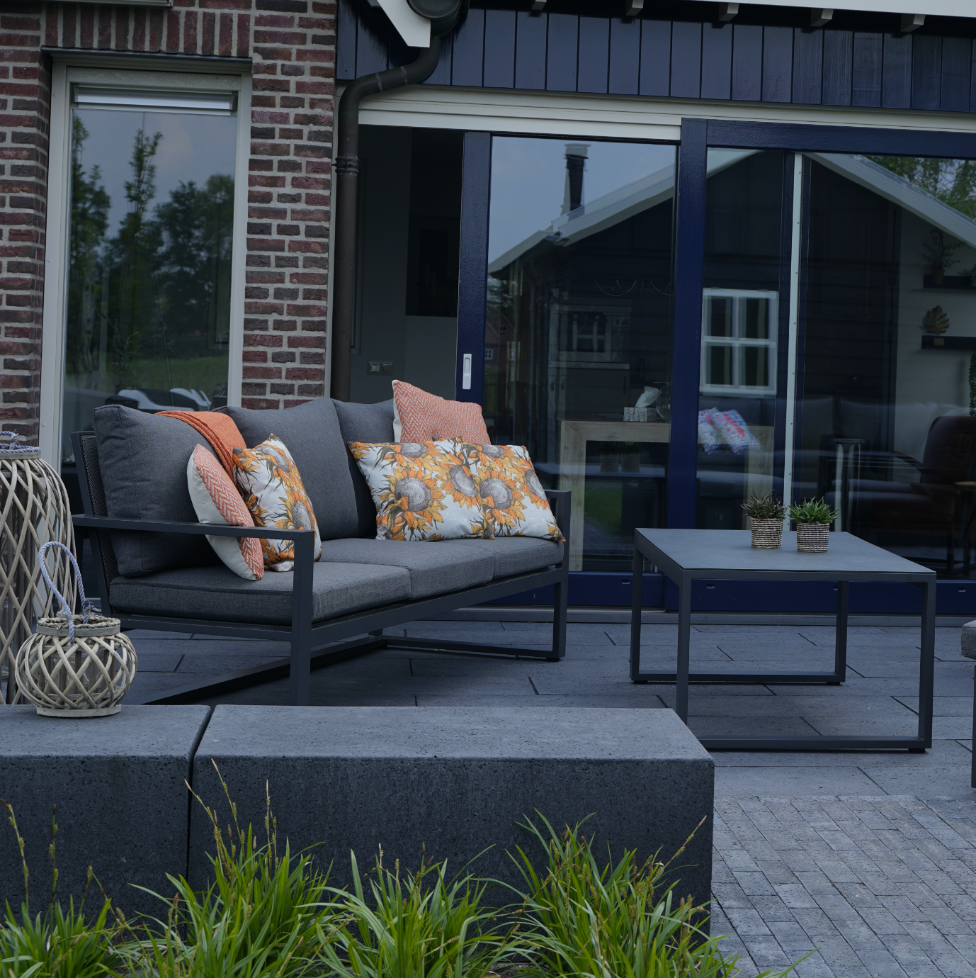 Loungebank Pina Colada | Grijs