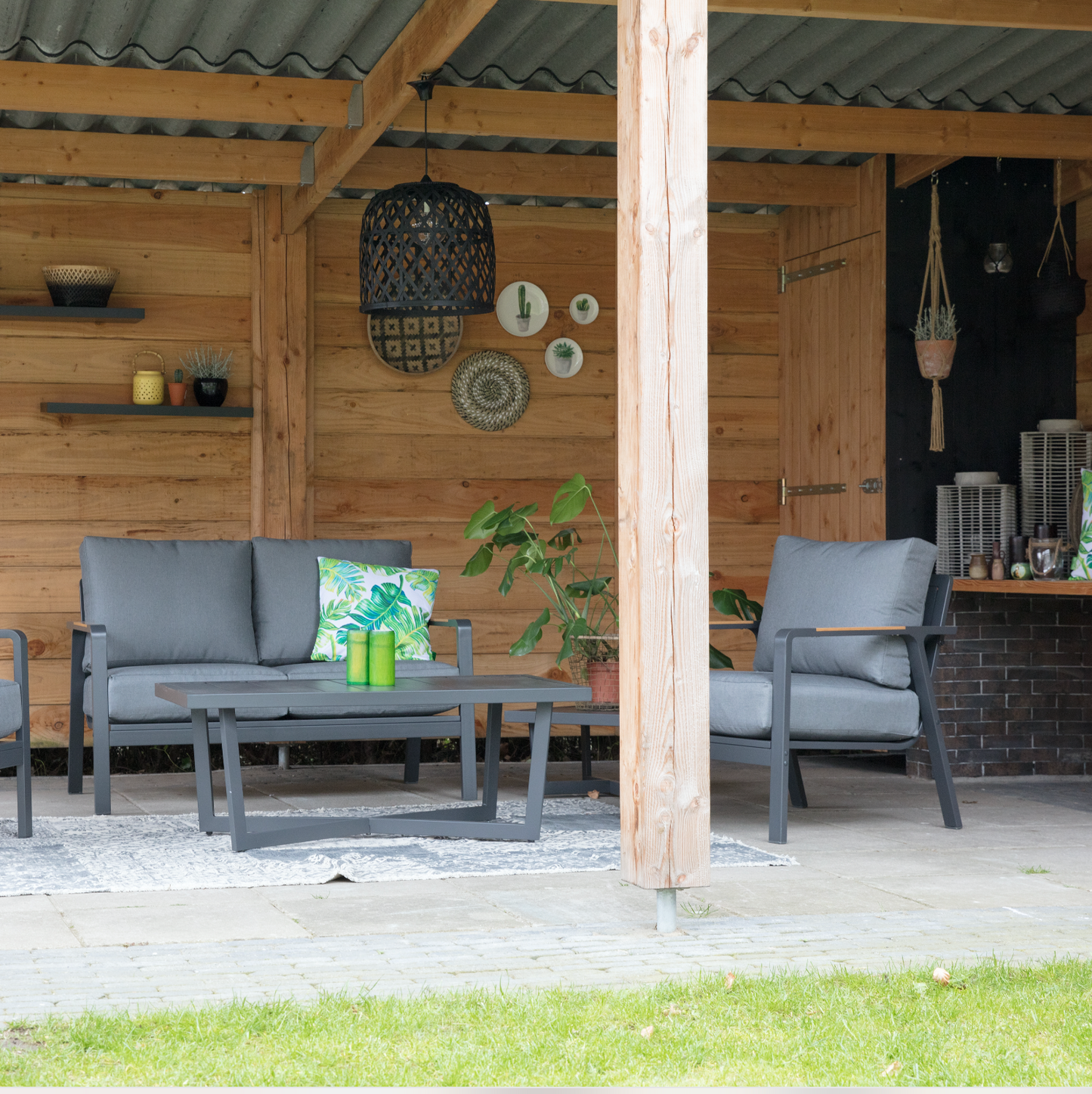 Loungebank Mai Tai | 2-personen | Grijs