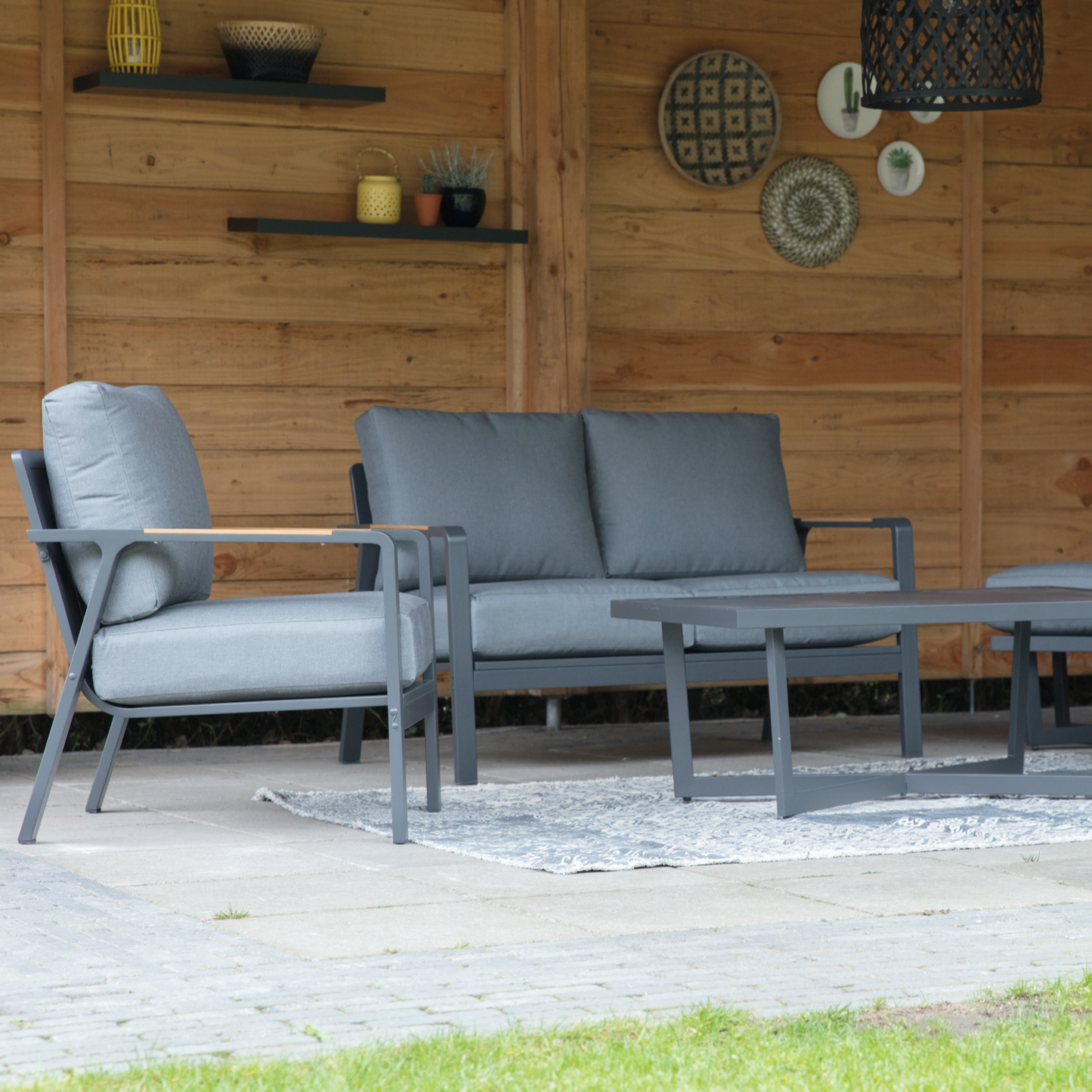 Loungebank Mai Tai | 2-personen | Grijs