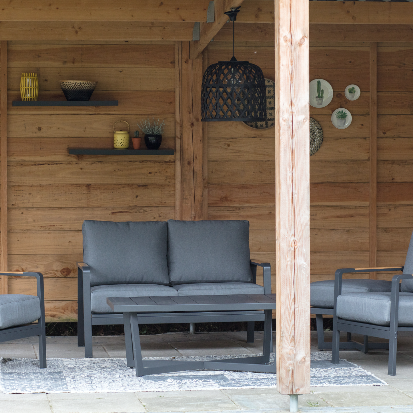 Loungebank Mai Tai | 2-personen | Grijs