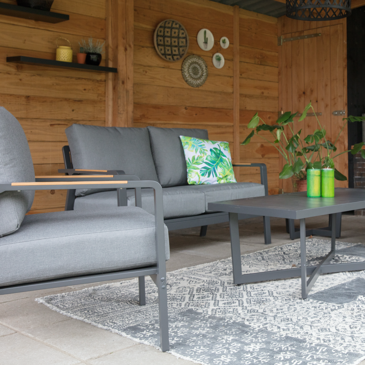 Loungebank Mai Tai | 2-personen | Grijs