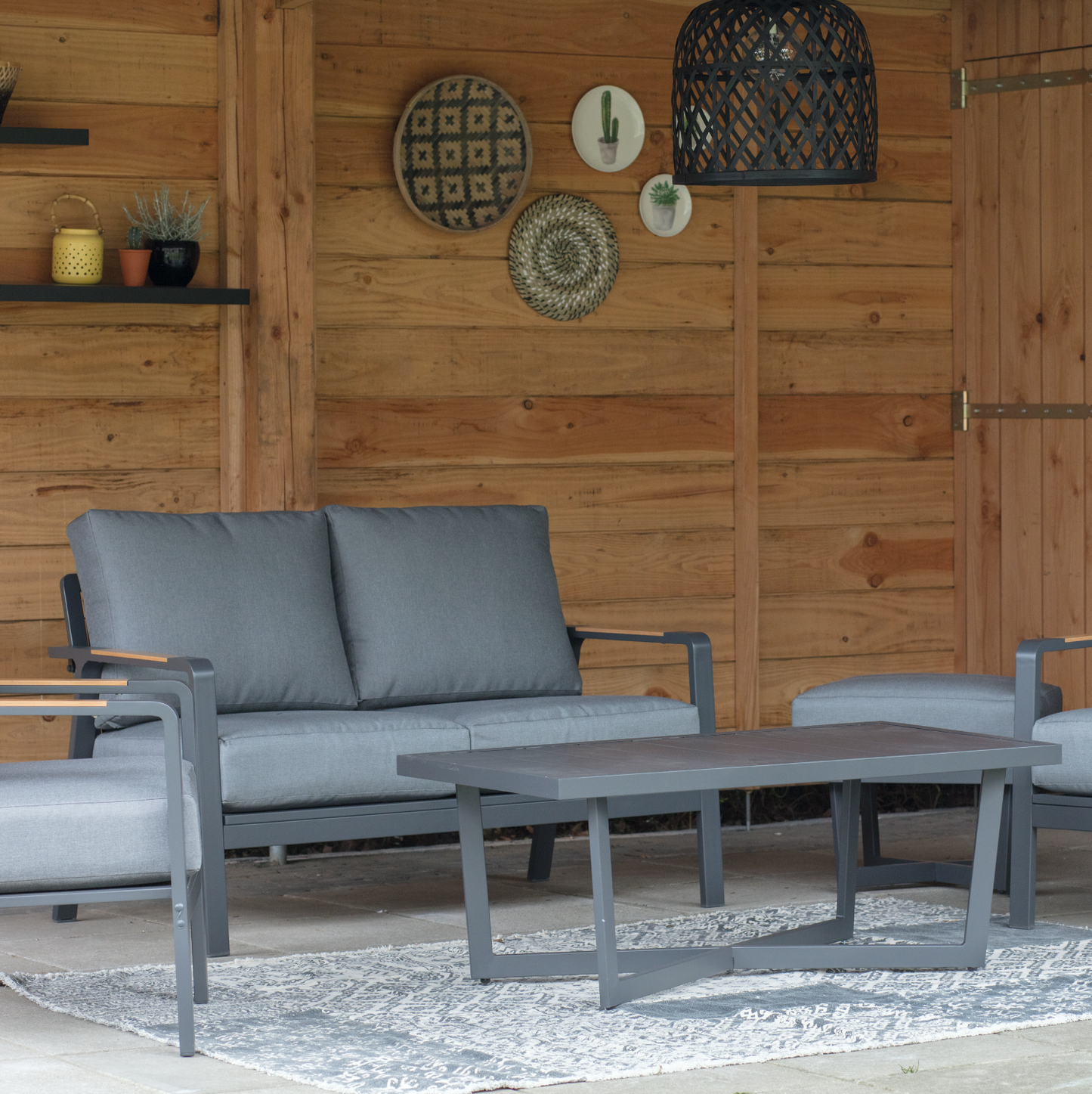 Loungebank Mai Tai | 2-personen | Grijs