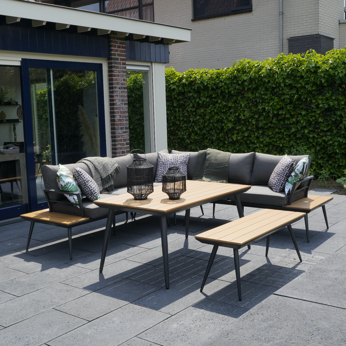 Hoekbank Dining Arezzo | Naturel Teaklook