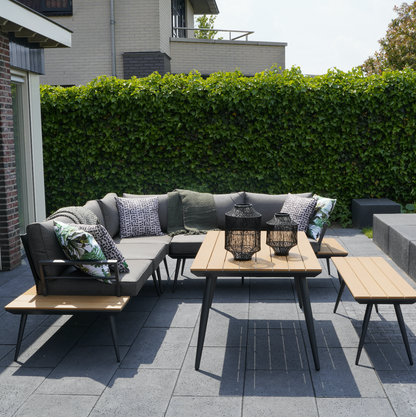 Hoekbank Dining Arezzo | Naturel Teaklook