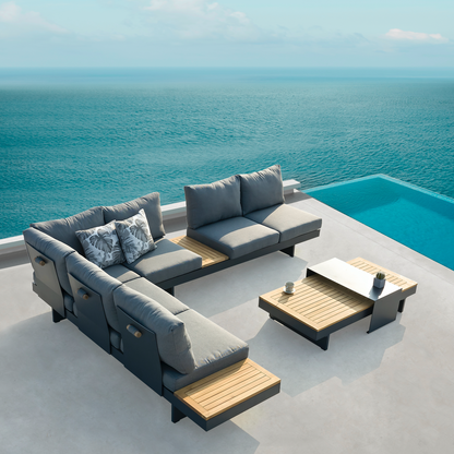 Loungeset Barbados | Antraciet